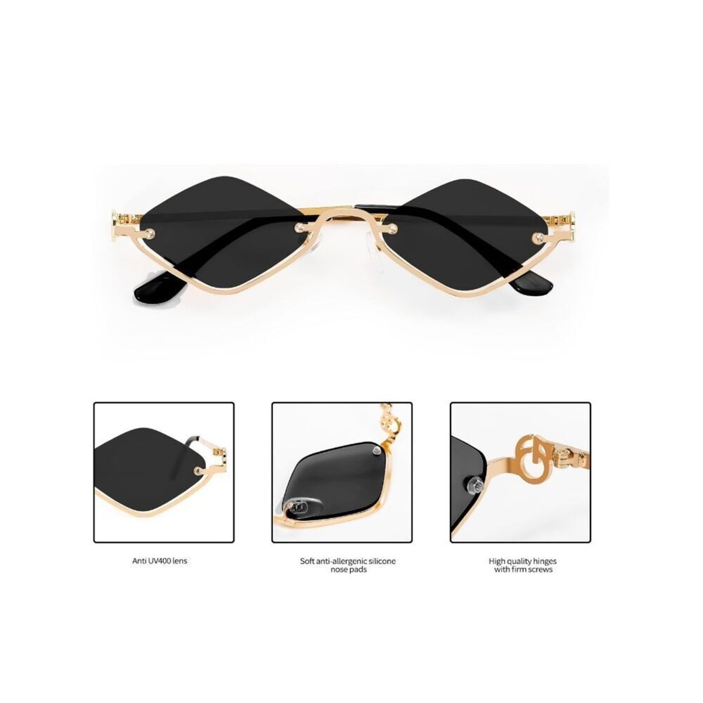 Y2K Rimless Sunglasses - Picture 4 of 6
